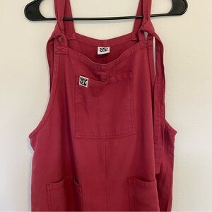 Lucy & Yak Original Dungarees in Maroon